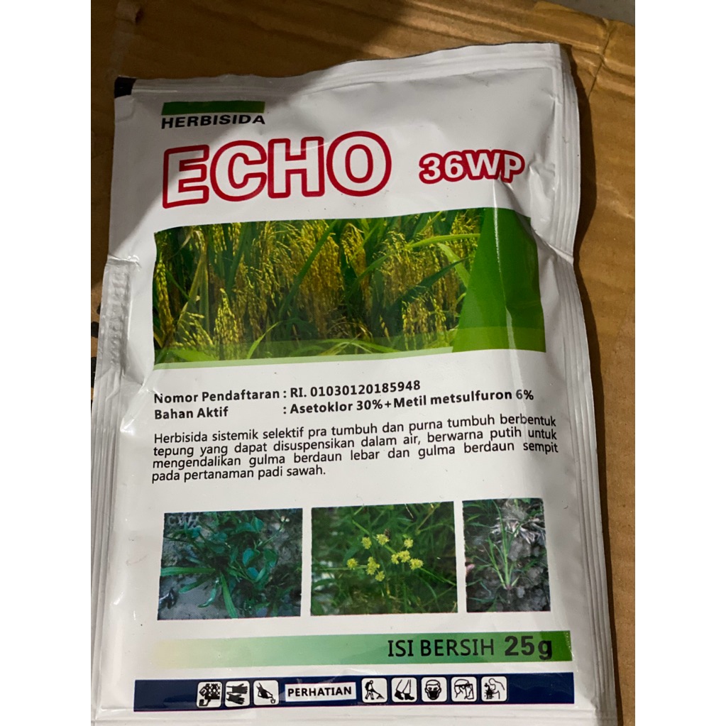 HERBISIDA PRA TUMBUH PADI ECHO 36 WP || 25 GRAM