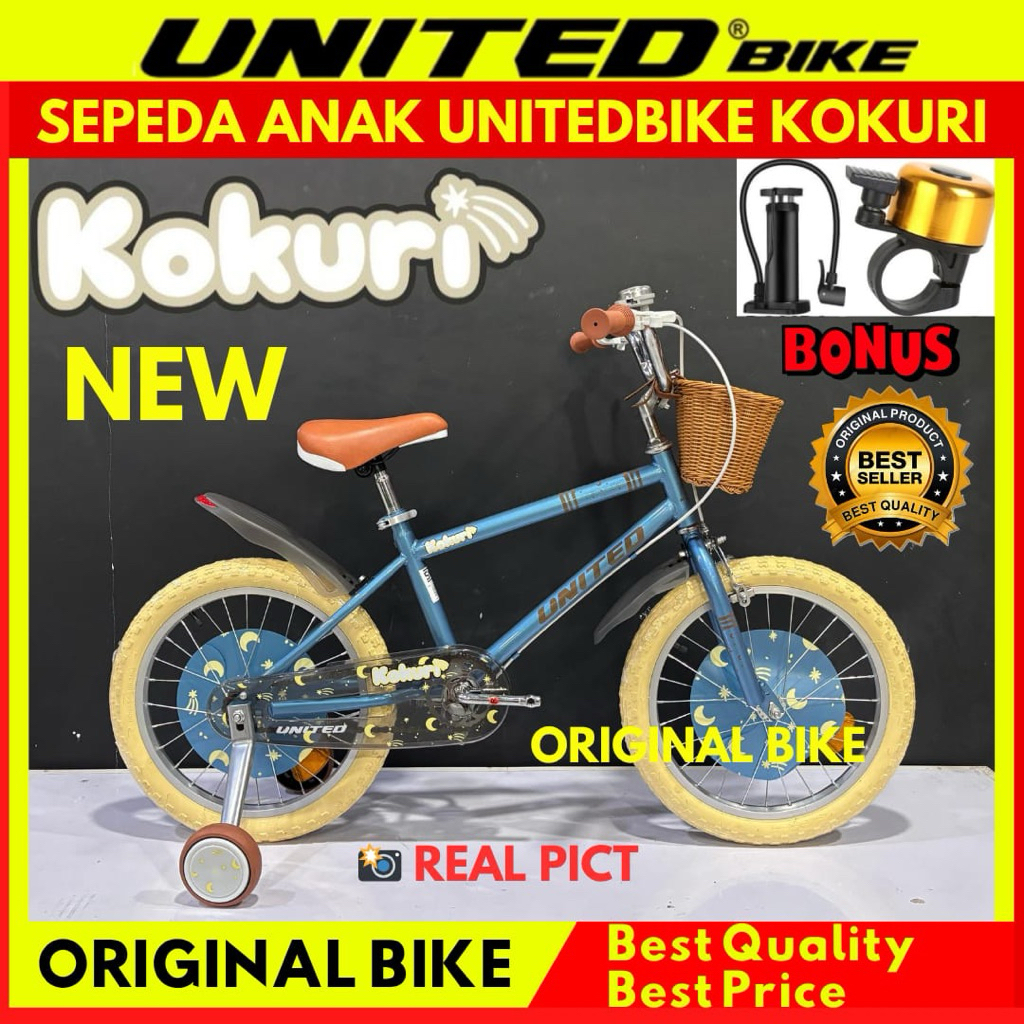 Sepeda Anak Perempuan 18 Unitedbike Kokuri Terbaru