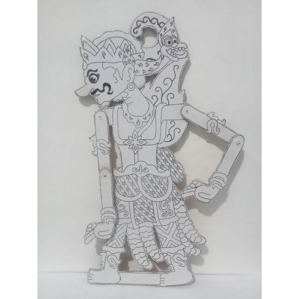 Wayang Kardus Gatotkaca