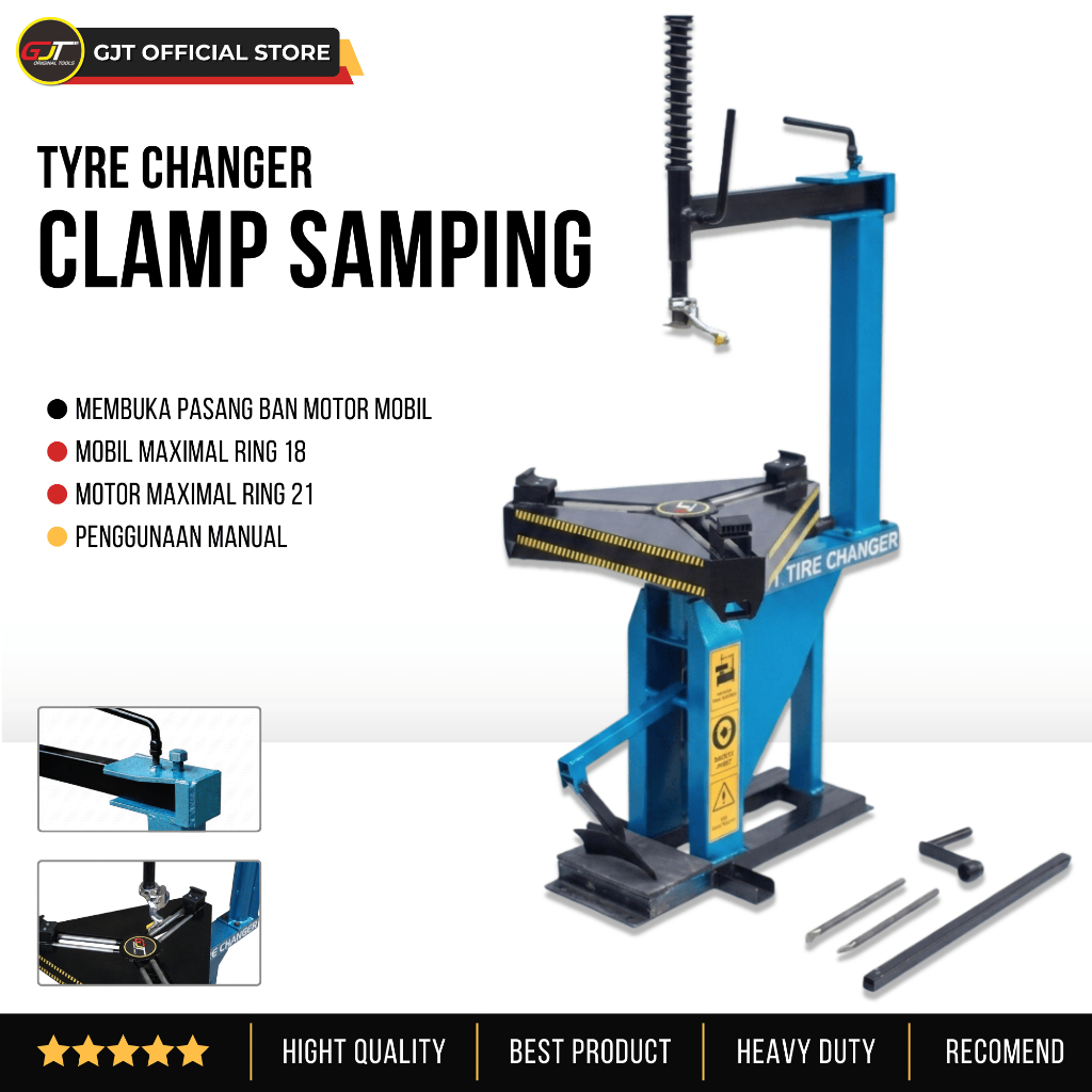 GJT Manual Tyre Changer Alat Buka Pasang Ban Motor Mobil Tire Changer Murah