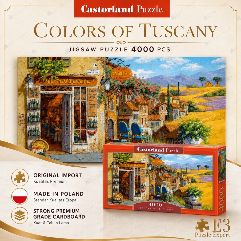 Jigsaw Puzzle: Castorland - Colors of Tuscany - 4000 Piece