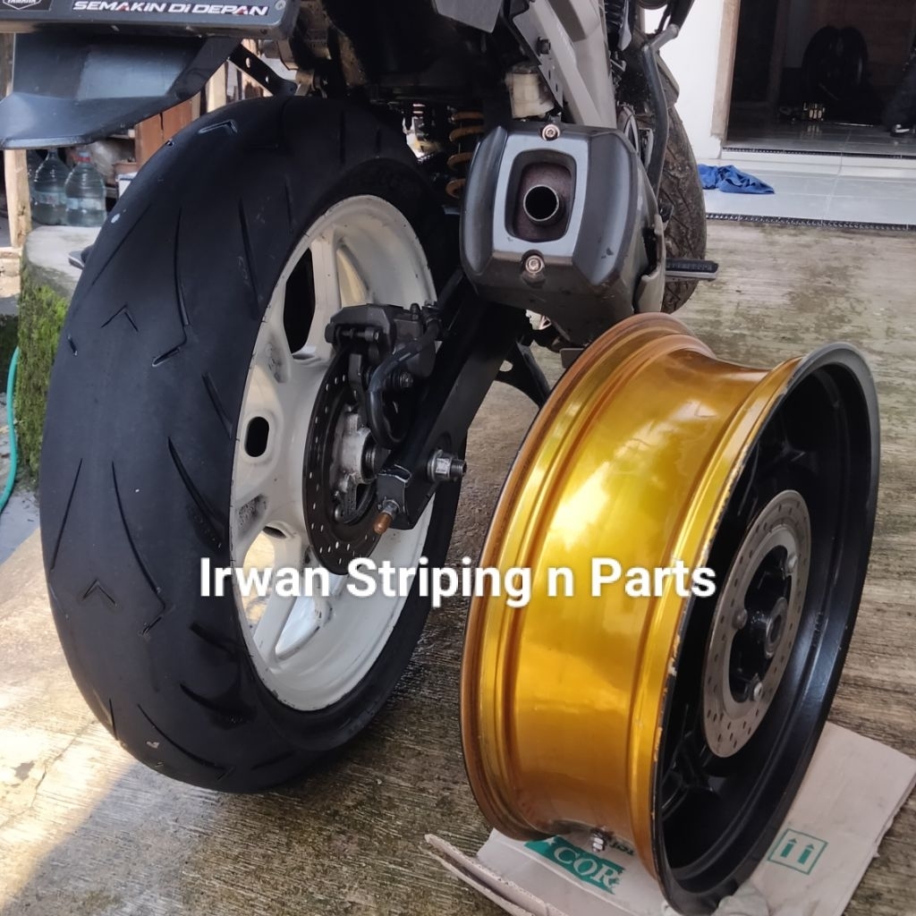 Velg Belakang Yamaha R25 MT25 Original Copotan dan Tapak Lebar