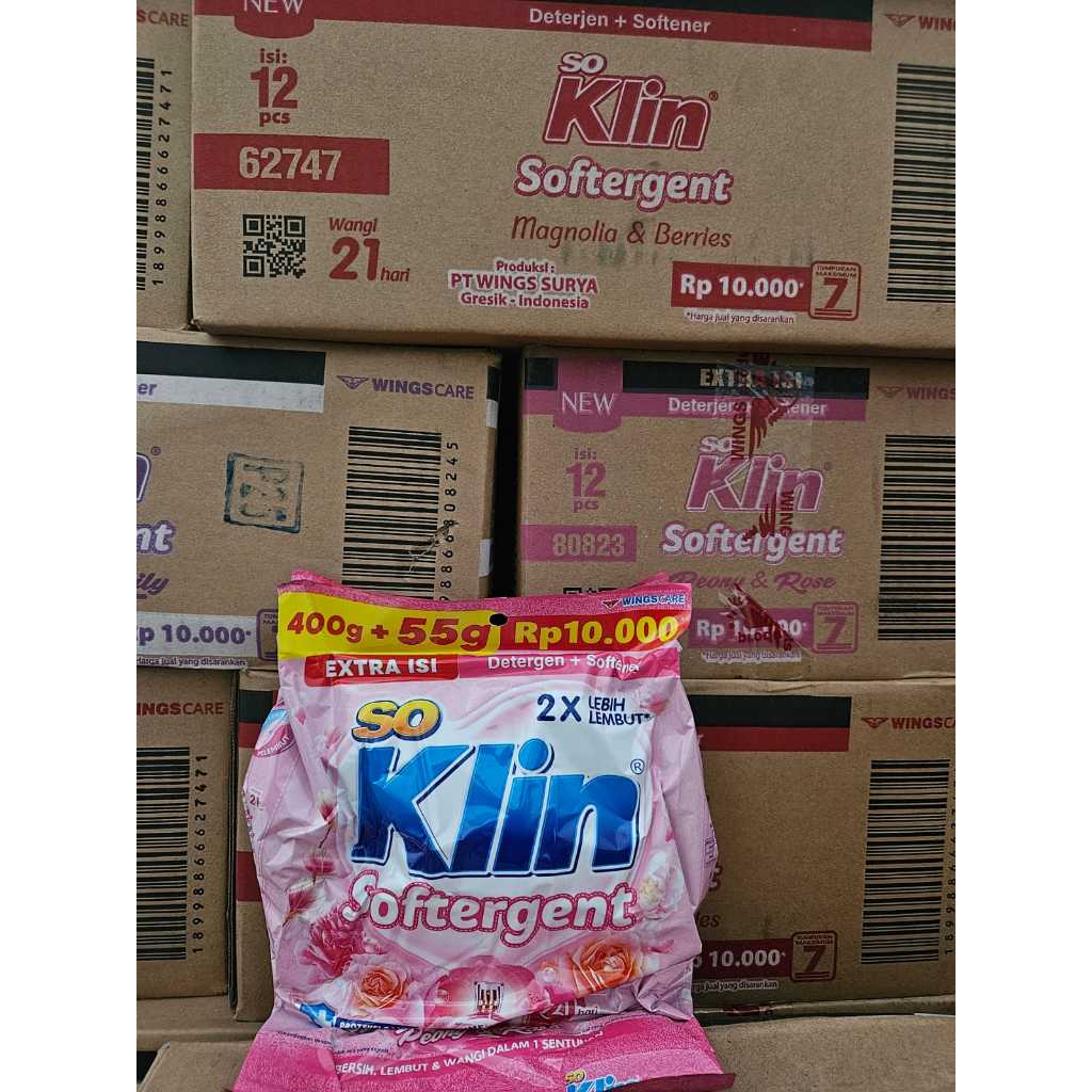 Soklin Deterjen Bubuk 400gr Soklin 10rb 1dus