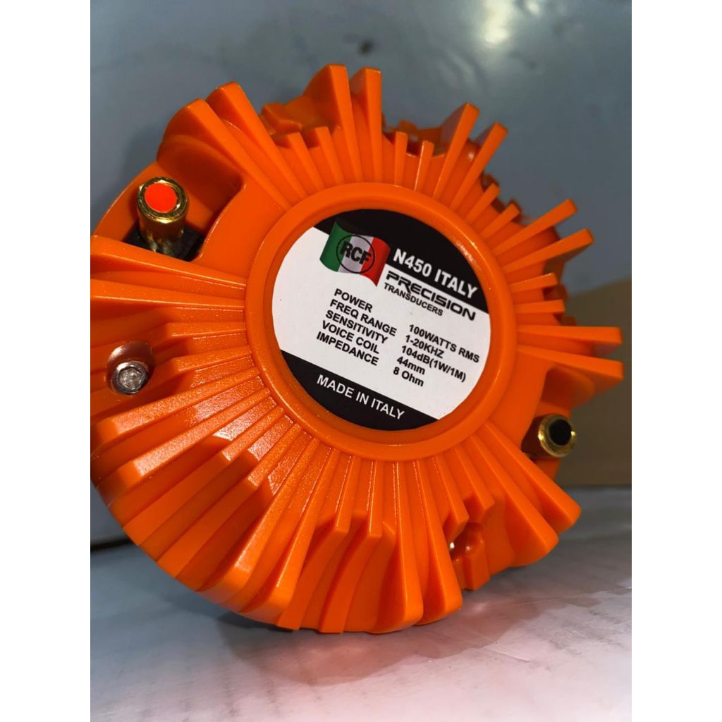 TWEETER RCF N450 ITALY 100watt grade A ORANGE Original Italy / tweeter murah rcf N450 Italy