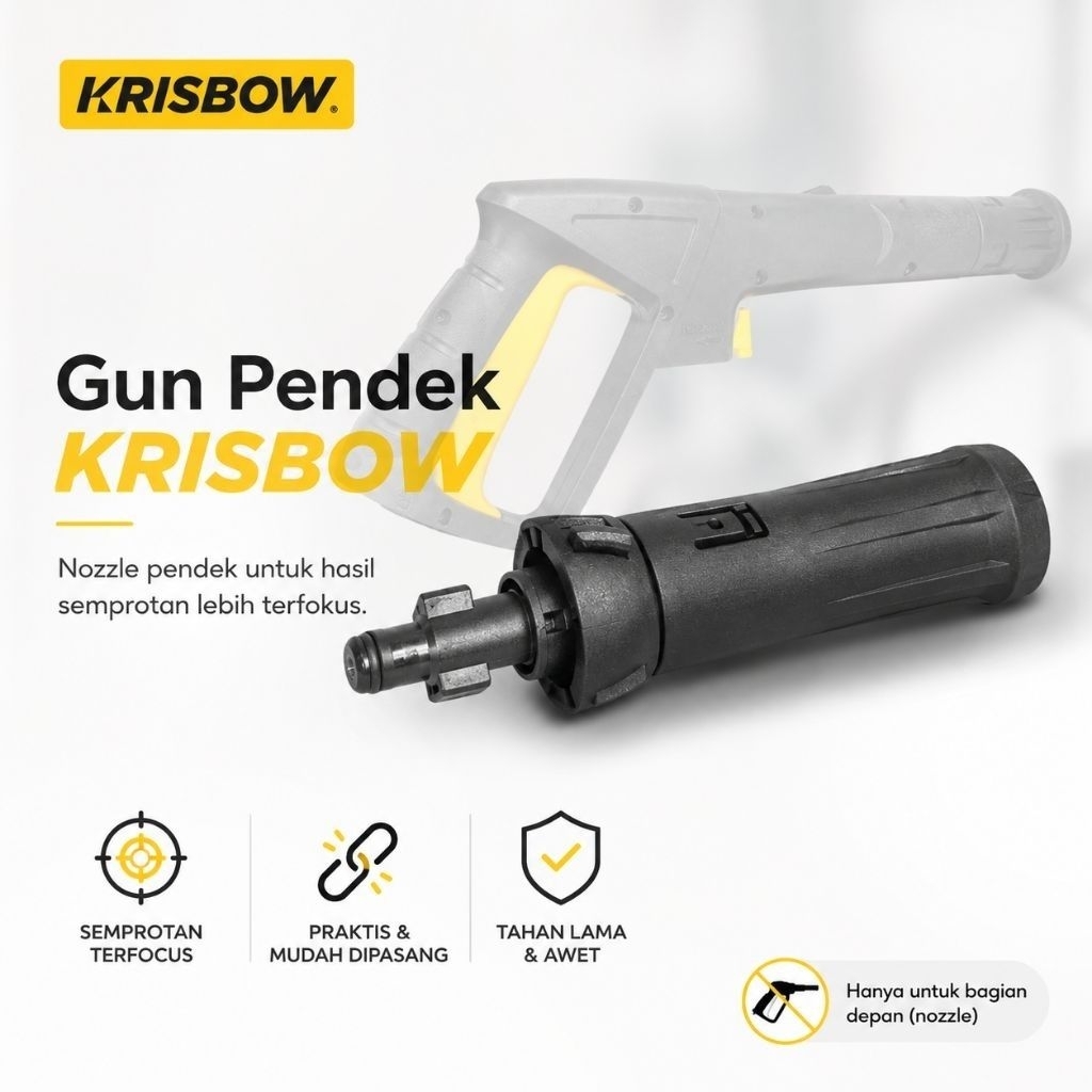 ALTERNATIF GUN PENDEK KRISBOW / GUN JET CLEANER / GUN HIGH PRESSURE KRISBOW / TEMBAKAN JET CLEANER K