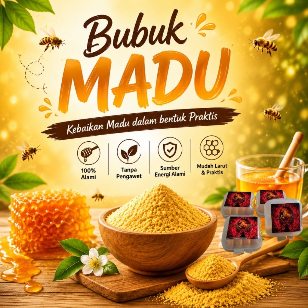 bubuk madu murni