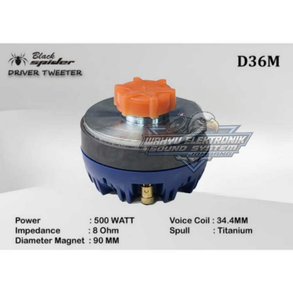 DRIVER TWEETER BLACK SPIDER D36M twiter black spider d 36 m