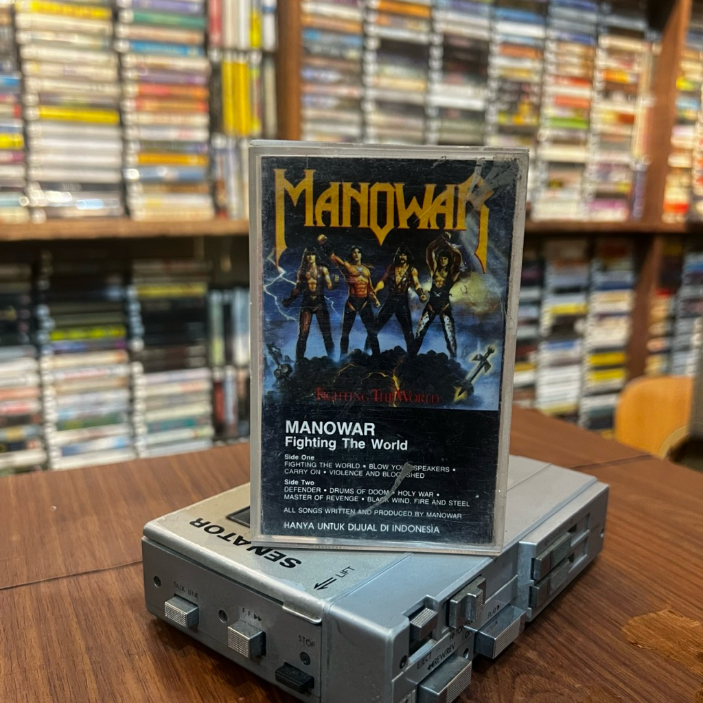 Kaset Pita Band Manowar Fighting The Word