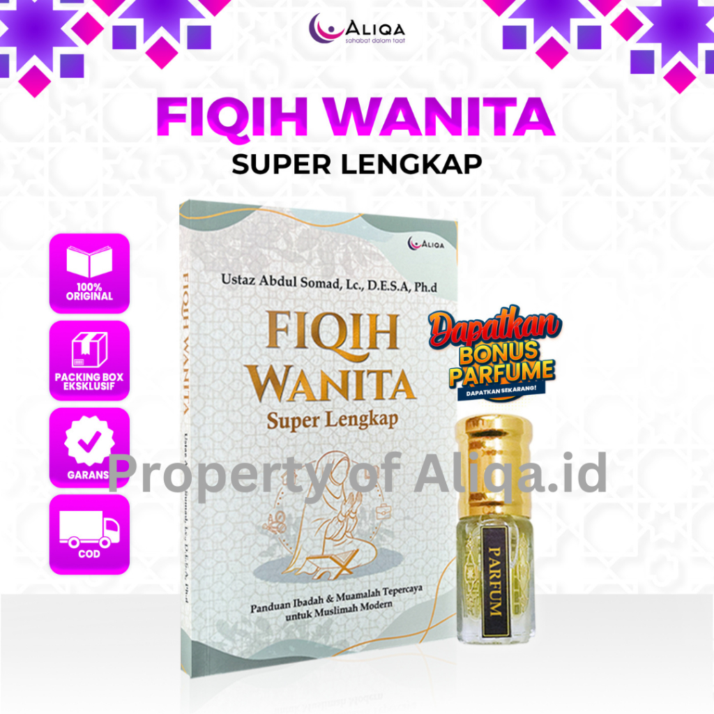 SPESIAL LIVE BONUS PARFUM - Buku Fiqih Wanita Karya Ust. Abdul Somad Original Full Color