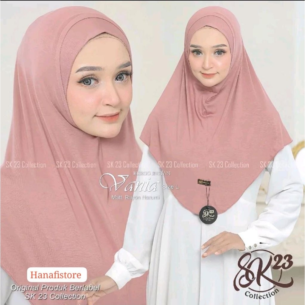 SK23 COLLECTION HIJAB BERGO MALAY BISA COD