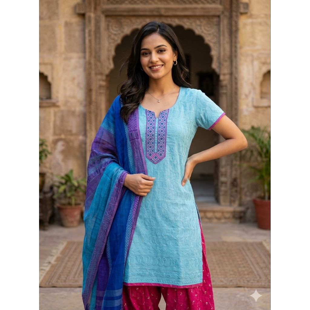 baju india set kurti