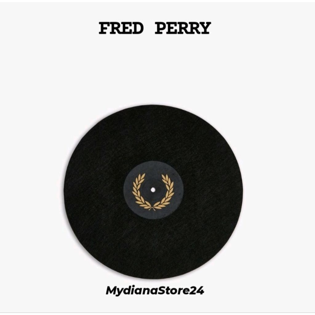 FRED PERRY - FRED PERRY X AM ANTI STATIC VINYL SLIP  - BLACK