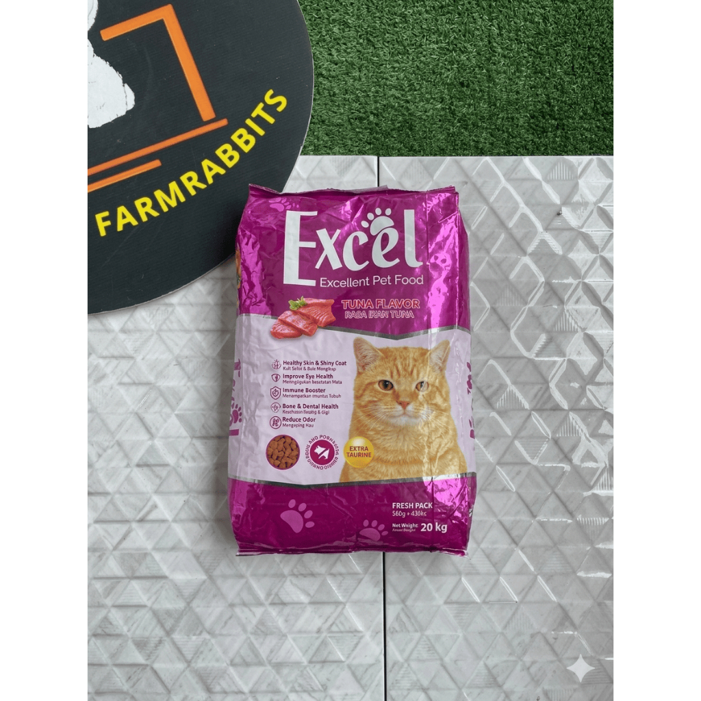 MAKANAN KUCING || EXCEL 1 KARUNG || BERAT ISI 20KG