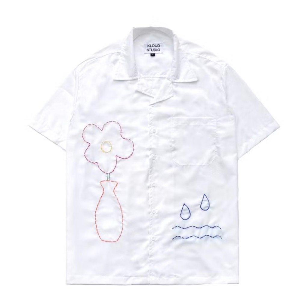 [PRELOVED] KLOUD STUDIO BREDA BROKEN WHITE SHIRT