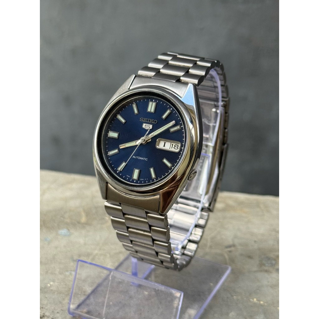 Seiko 5 SNXS77K1 Blue Dial Second Original