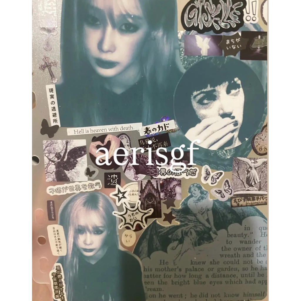 Gothic binder divider deco Giselle aespa