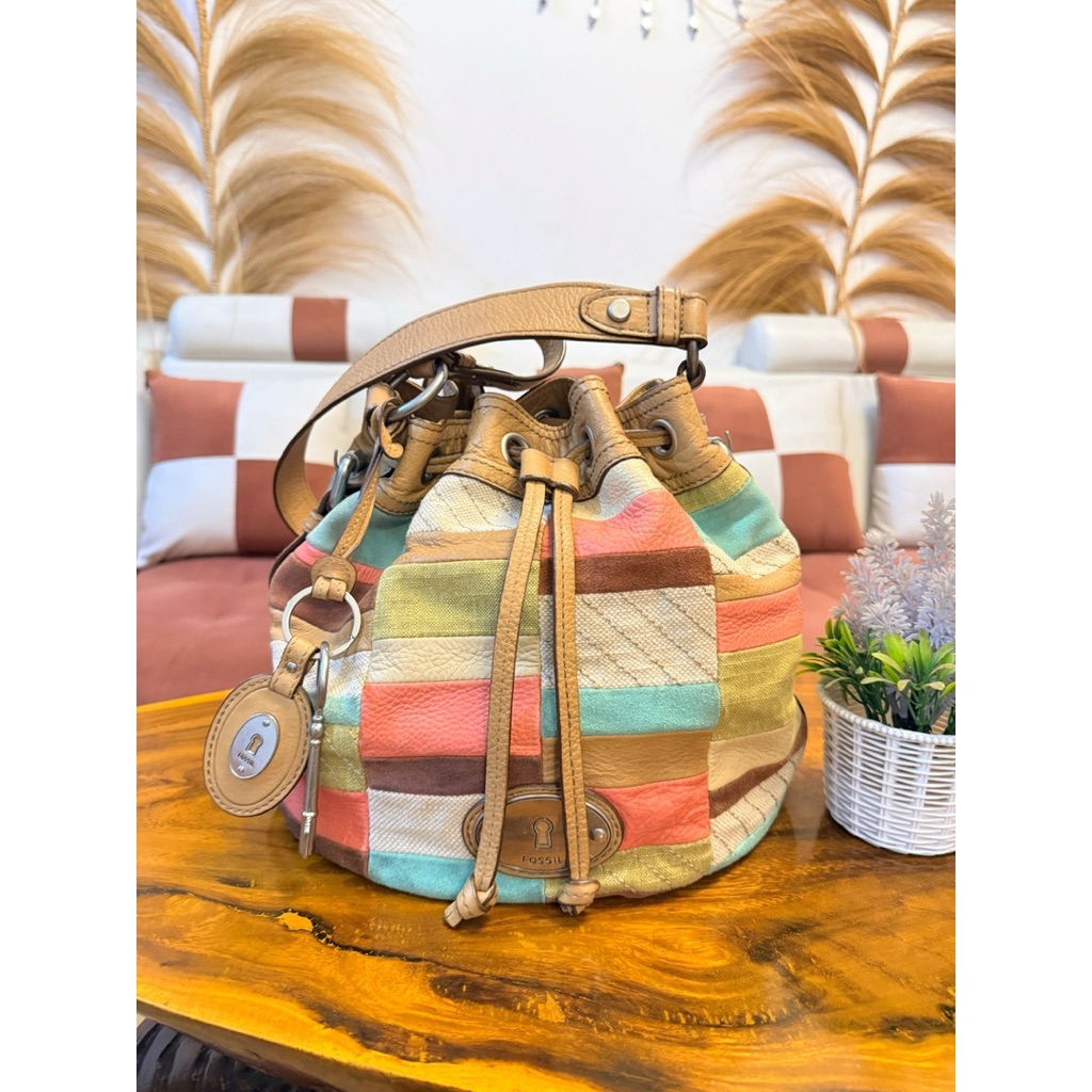 F*ossil Drawstring Patchwork Light (Ocil Serut)