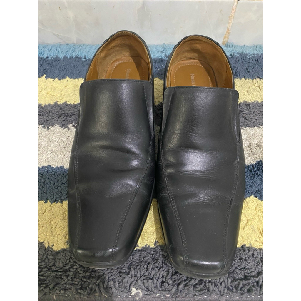 Preloved Hush Puppies 7 Original Black Pria Shoes Sepatu Kerja Formal