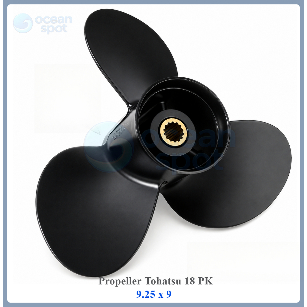 Propeller Tohatsu 18 PK Kipas Baling Mesin Tempel Tohatsu 18 HP ( ocean spot )