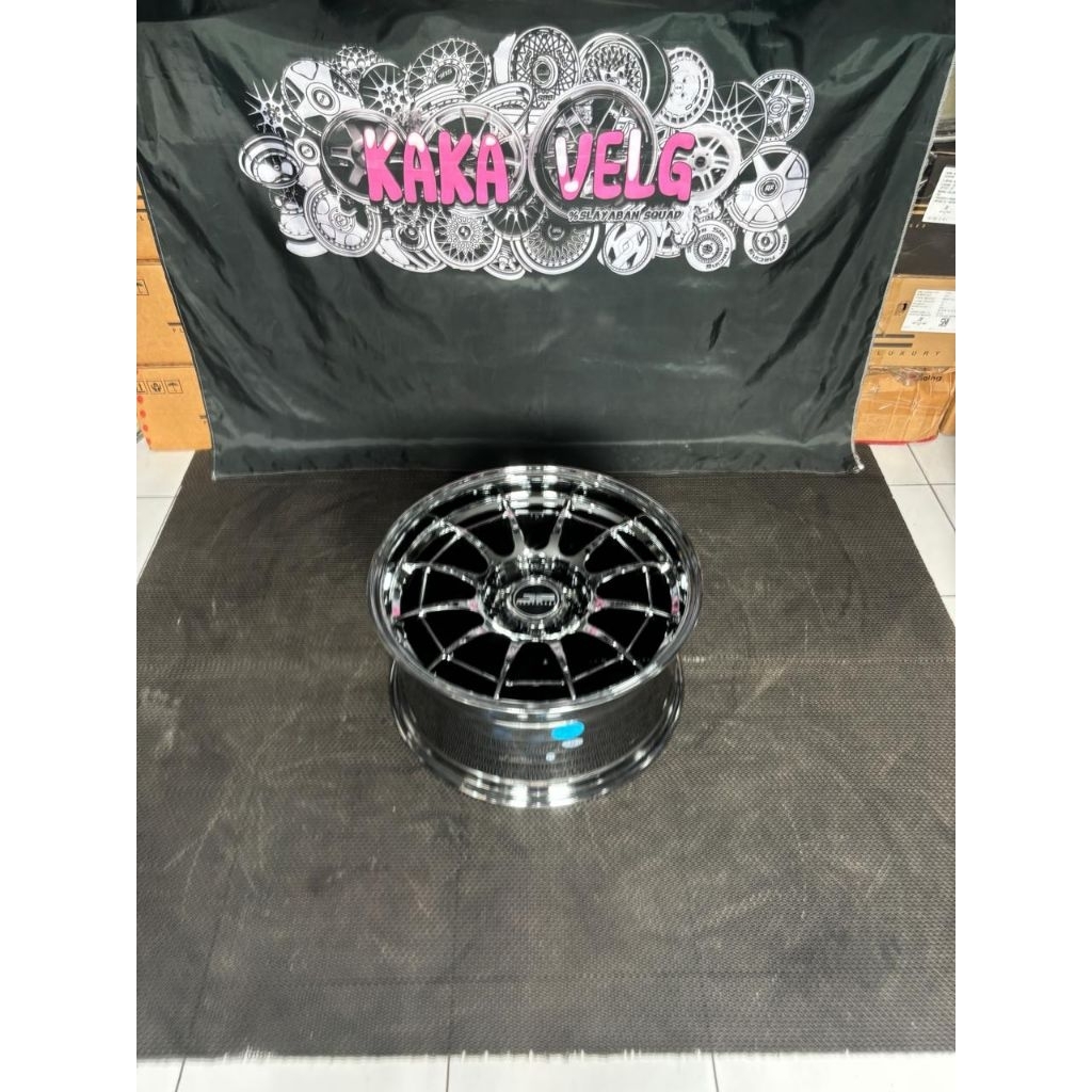 Velg Baru ENKEI SPIDER R18X9 in ET 0 pcd 6X139.7 warna BLACK CHROME