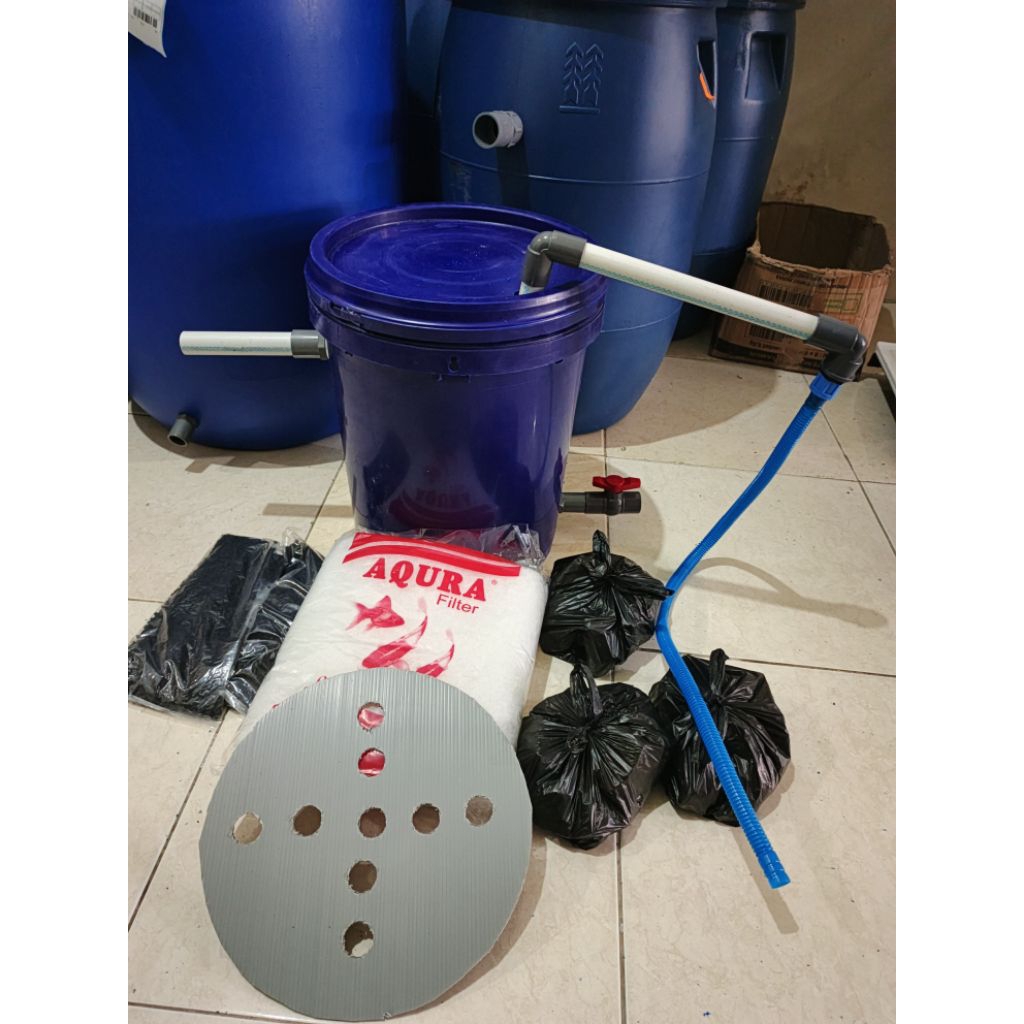 ember filter kolam ikan koi, nila, lele, kura kura, lobster