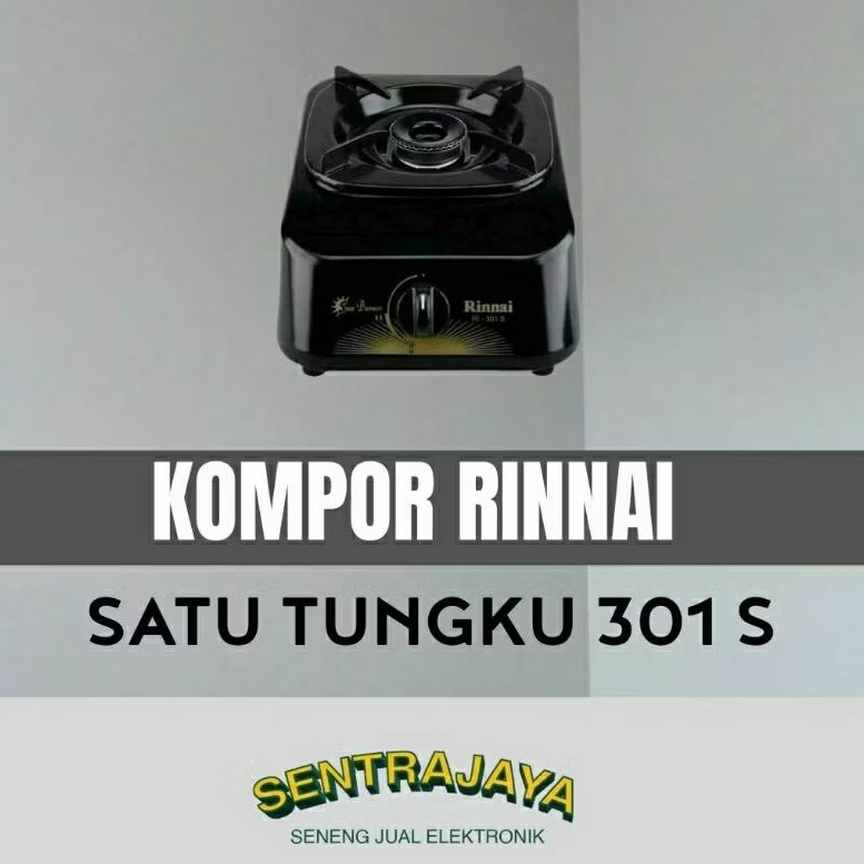 Kompor Gas 1 Tungku RI-301 S / Kompor Gas Rinnai 1 Tungku RI 301 S