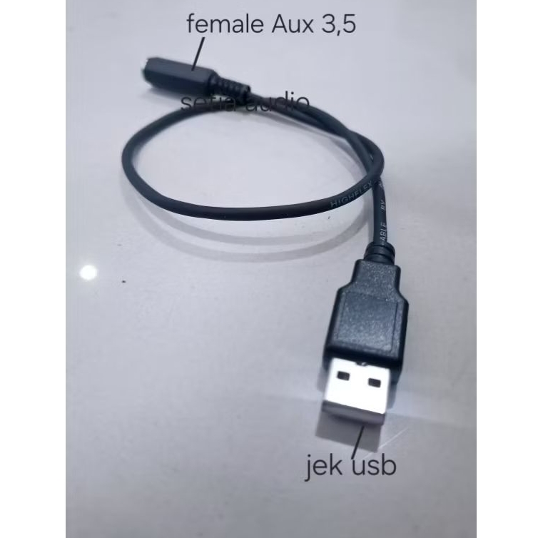 Kabel konverter usb Male to female aux 3,5mm