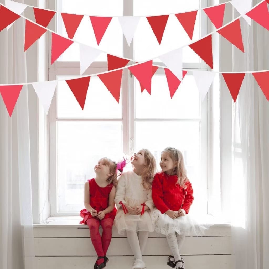 Bendera Merah Putih Bendera Kain Segitiga Bunting Flag Bendera 17 Agustusan Bendera Indonesia
