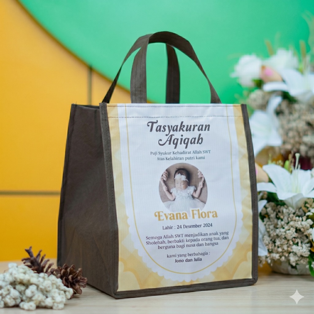 Tas Aqiqah Hantaran Nasi Souvenir Aqiqah Tas Berkat Tas Kardus Ukuran 24 Tas bingkisan