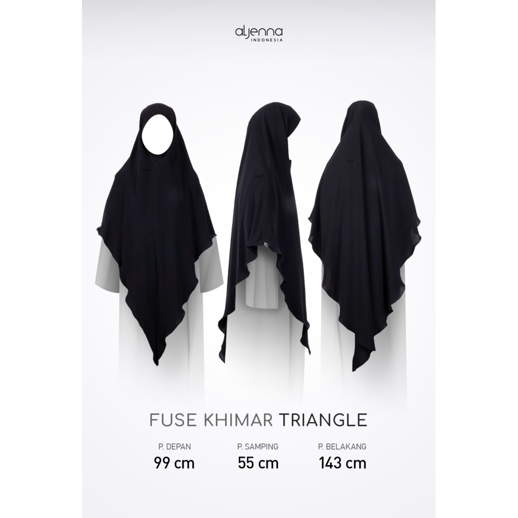 NWT aljenna khiban fuse triangle jetblack premium
