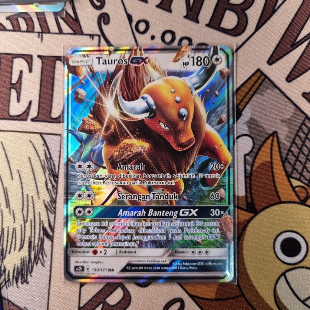 Tauros GX RR Pokemon TCG Indo