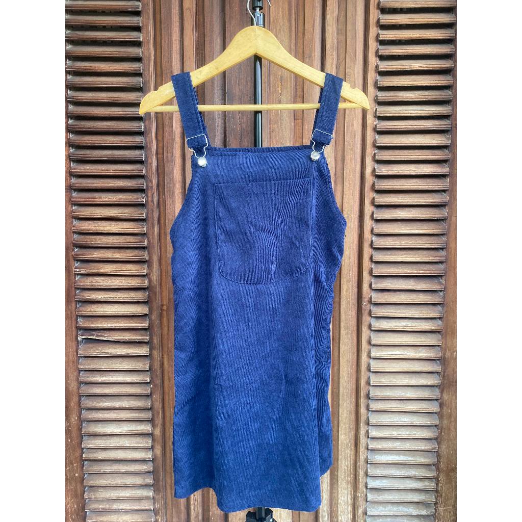 Jumpsuit Dress Pendek Denim Preloved