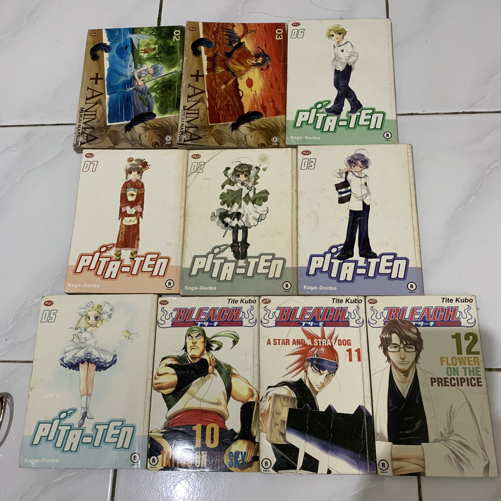 Komik Plus Anima, Pita Ten, Bleach bonus Doraemon Original Second Bekas Preloved Kolpri Koleksi Prib