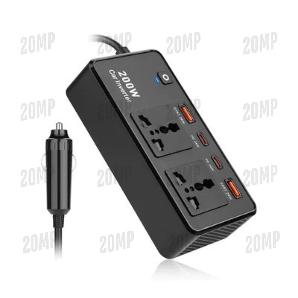 Power Inverter 200 Watt Dengan USB POWER INVERTER 200W W/USB KRISBOW