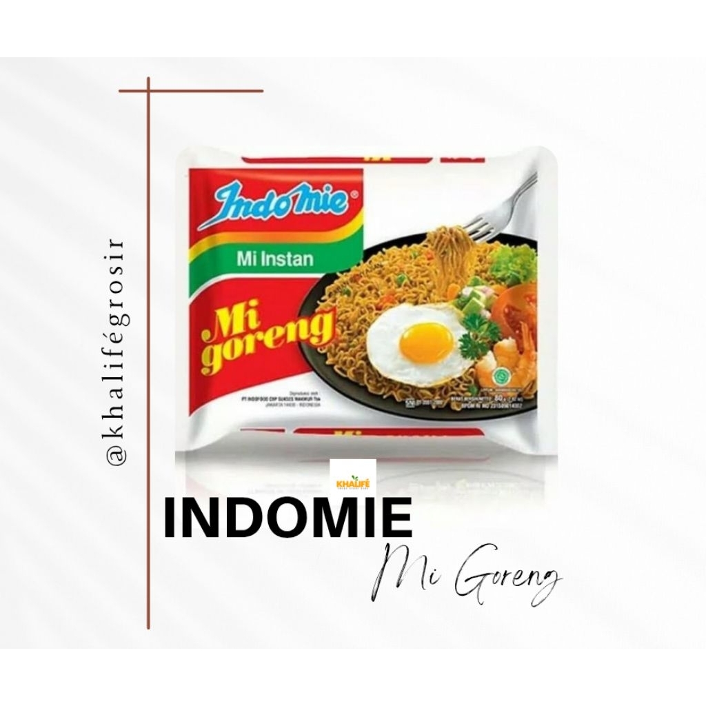TERLARIS!!! Indomie Mie Goreng Instan  - KHALIFÉ GROSIR