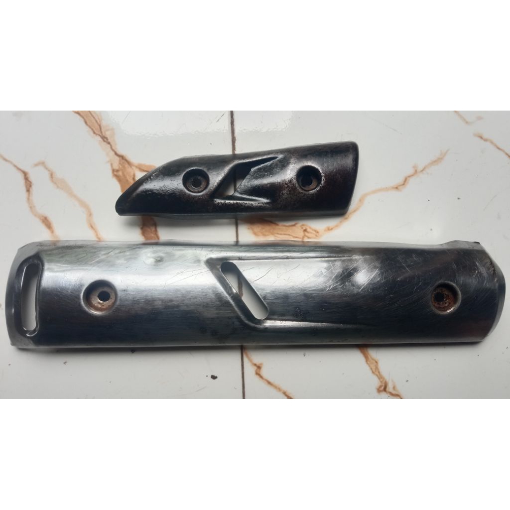 tameng knalpot Vega cover knalpot Vega new tutup knalpot Vega r new ori copotan tebeng knalpot Vega 