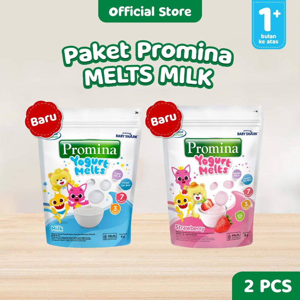 Promina Yogurt Melts 8gr Makanan Camilan Anak Bayi 1 Tahun Keatas Snack Anak