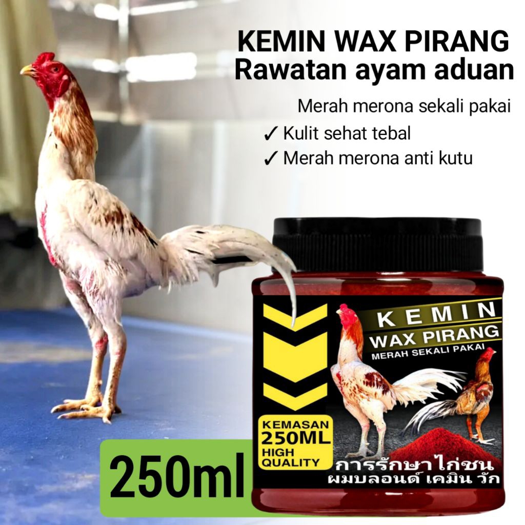 Kemin merah ayam laga wax pirang