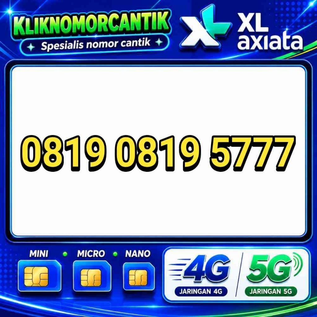 Nomor Cantik XL Axiata 4G&5G Kartu Perdana XL axiata DNC 12
