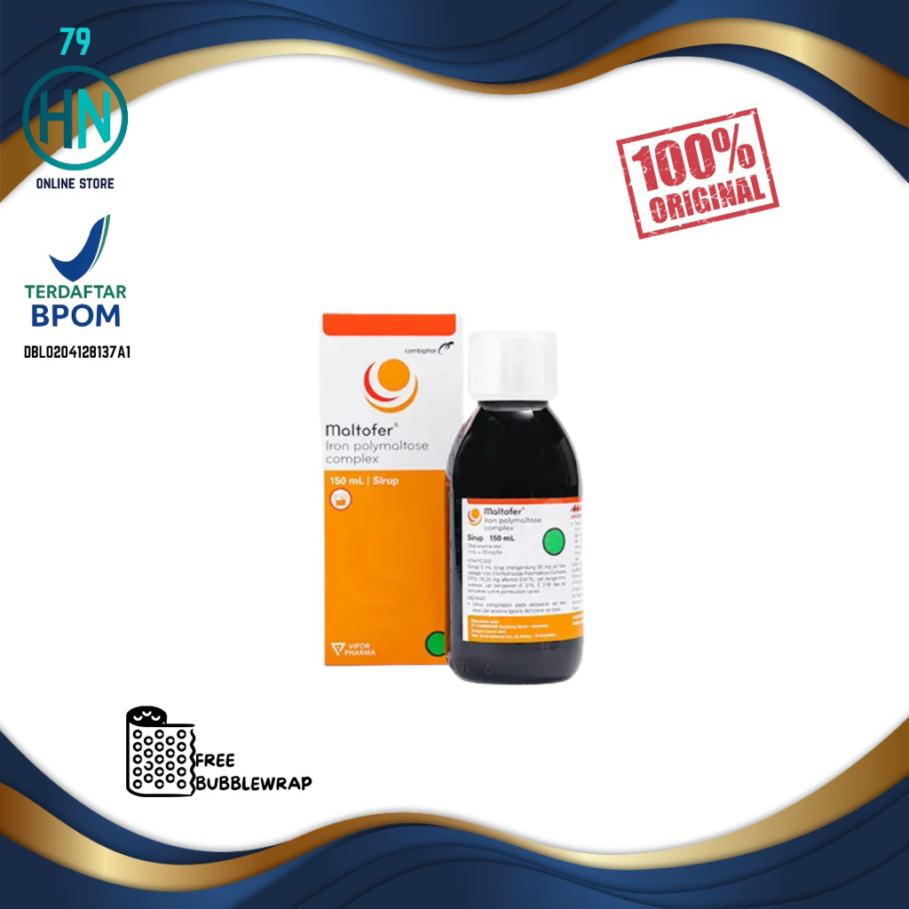 Maltofer Sirup 150 ml - Suplemen Zat Besi untuk Anak 2-12 Tahun