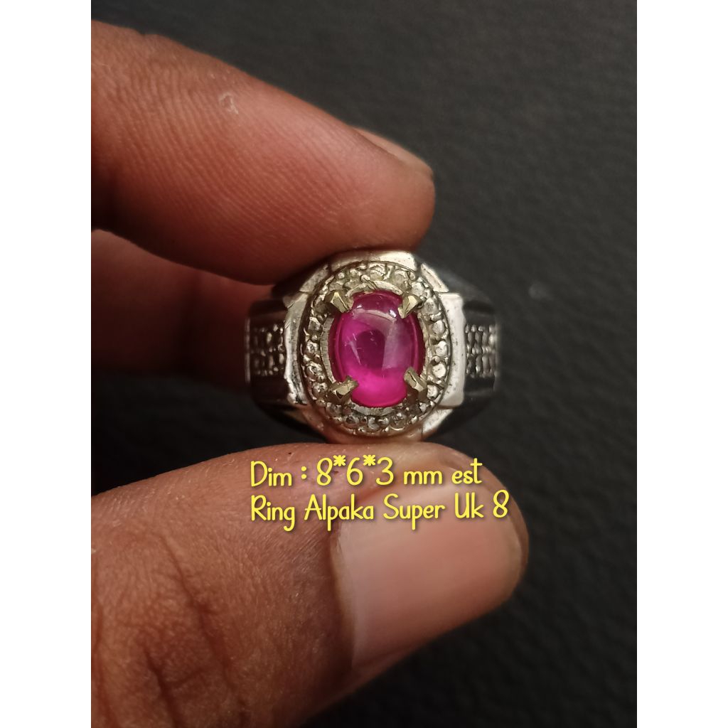 Batu Akik Merah Siem Rose Bangkok - 1