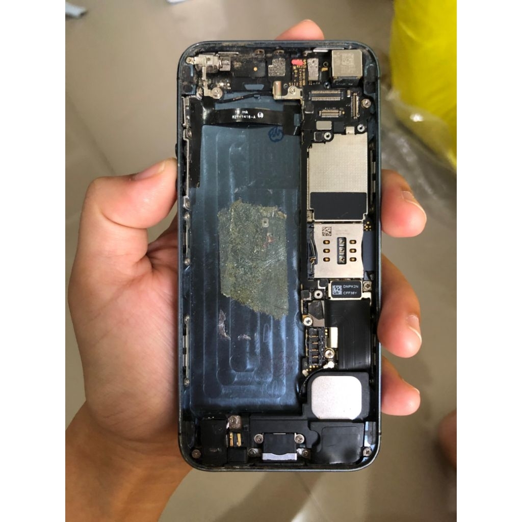 Mesin iphone 5g Normal Tes Masuk Menu Tanpa Lcd & Baterai (BAca Deskripsi)