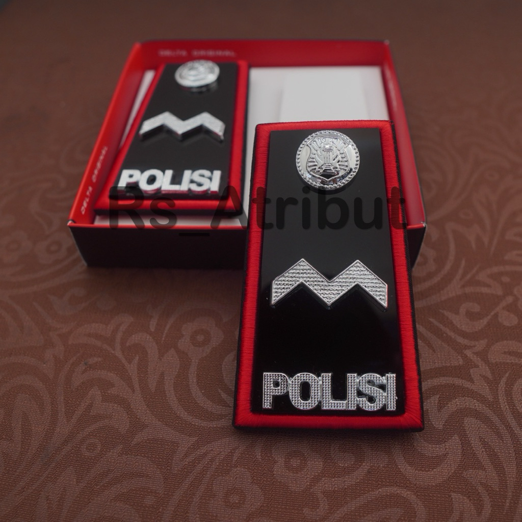 Pangkat Aipda Pdh FullMika / Pangkat Iptu Pdh List Merah / Pangkat Bripka Pdu Merah Polisi Polri Pre