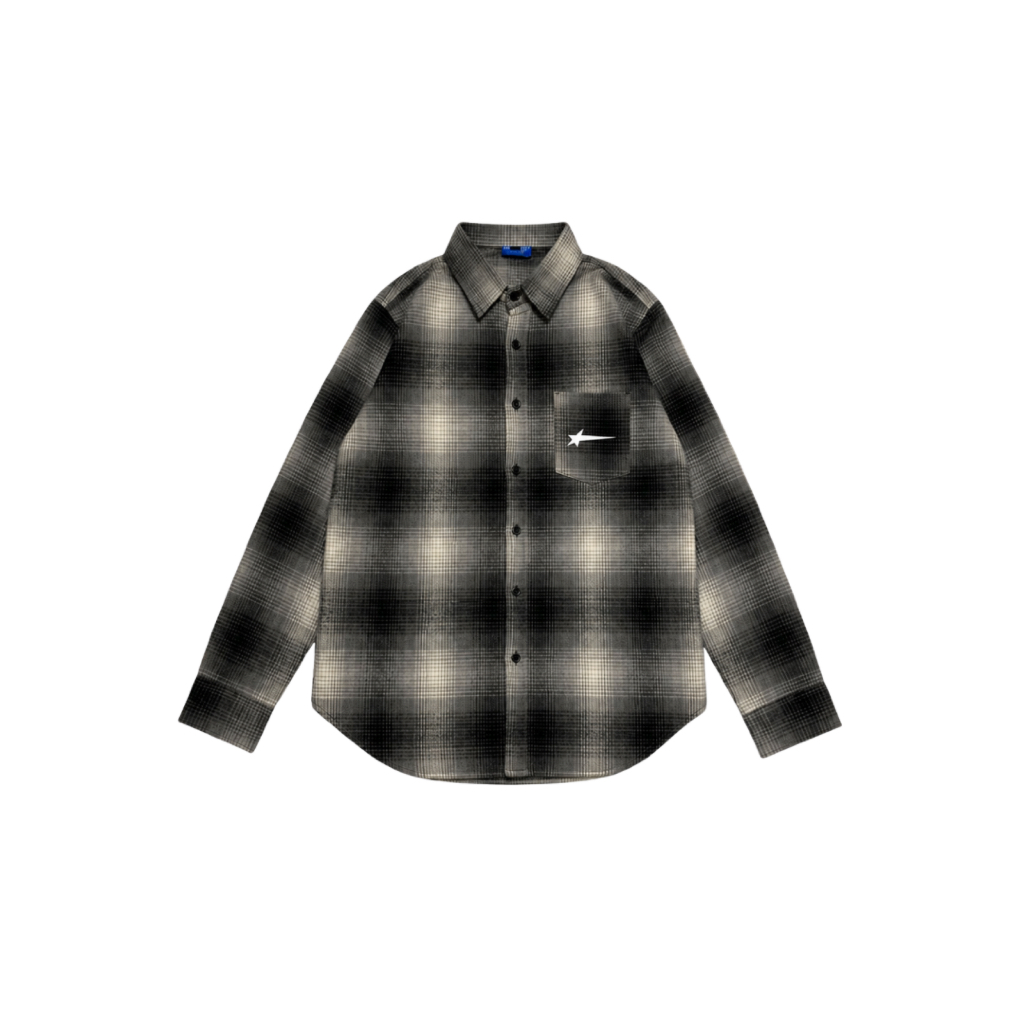 Kubik Society Flanel Veterano Grey - Kemeja Flanel Veterano Tebal Society Grey