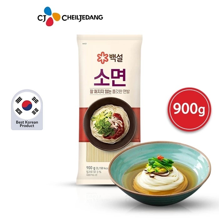 Beksul Somyun Korean Style Noodle 900Gr Mie Kering Gandum Korea