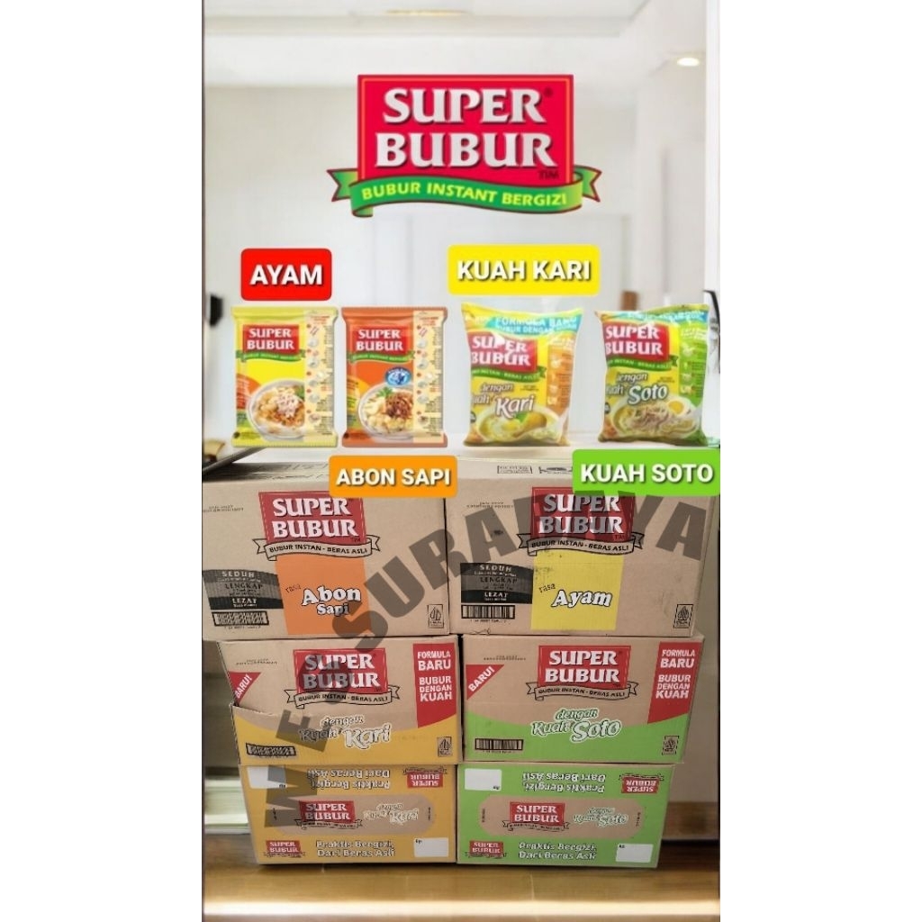 OBRAL PROMO GROSIR SUPER BUBUR 1 KARTON DUS ISI 40 SACHET
