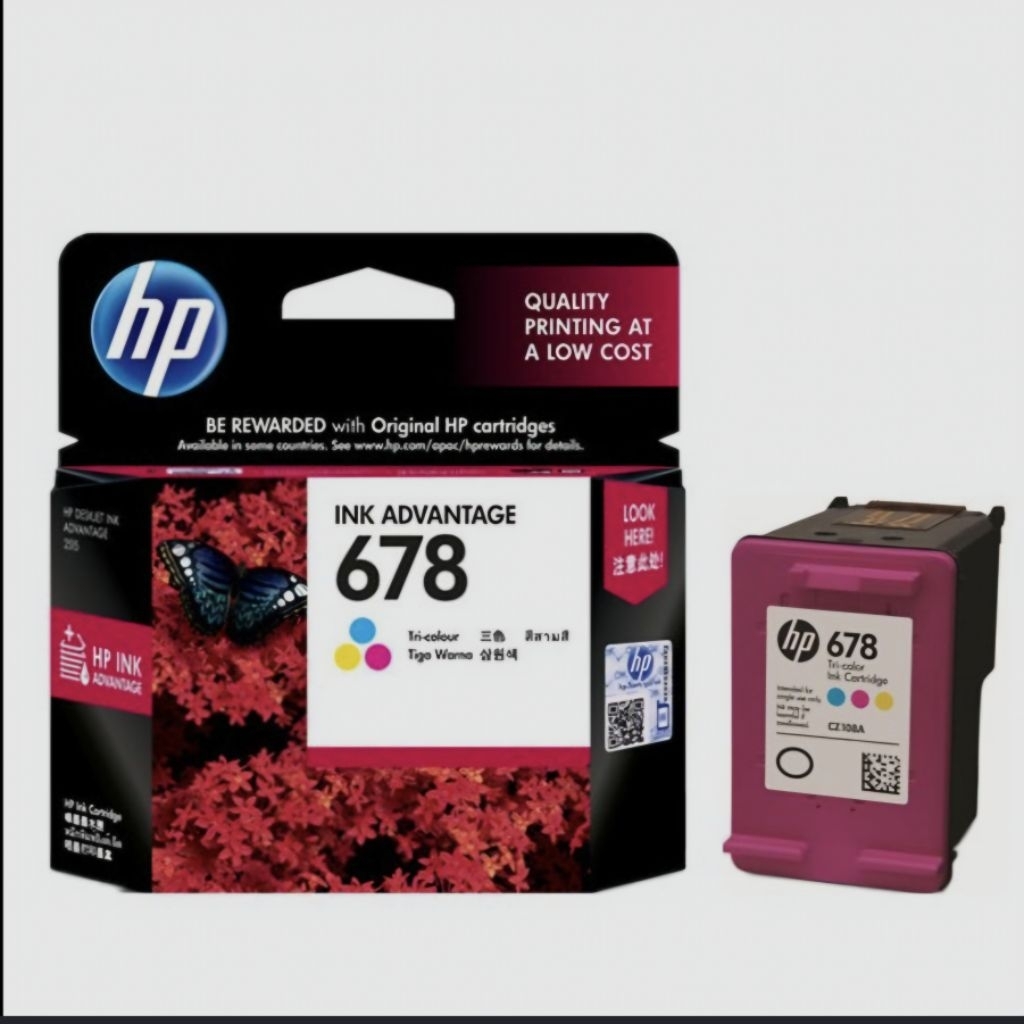TINTA CATRIDGE HP 678 COLOR ORIGINAL for Printer 1515,,2545
