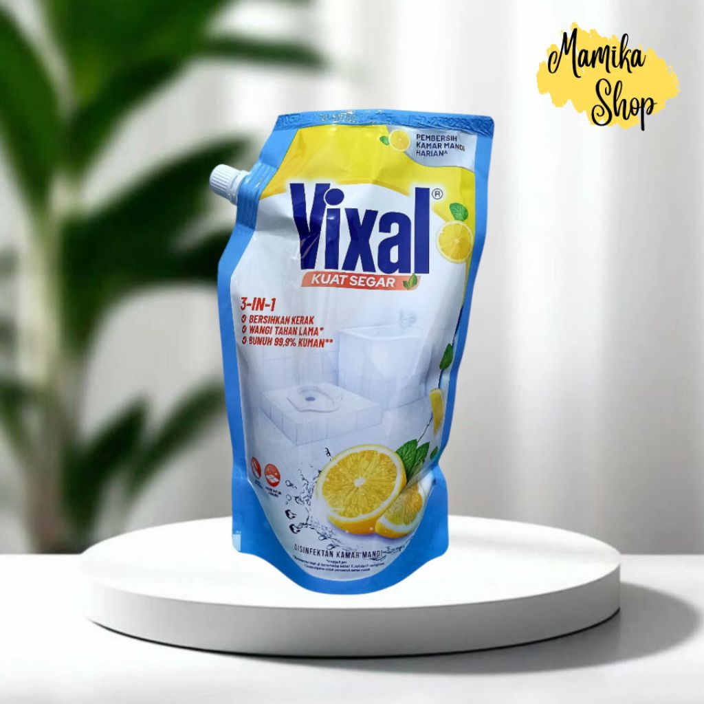 Vixal refill pembersih kamar mandi aroma lemon 600ml