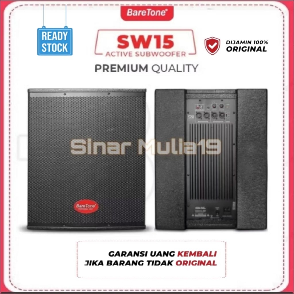Subwoofer BareTone SW15 Original Subwoofer Aktif 15 Inch Terbaik
