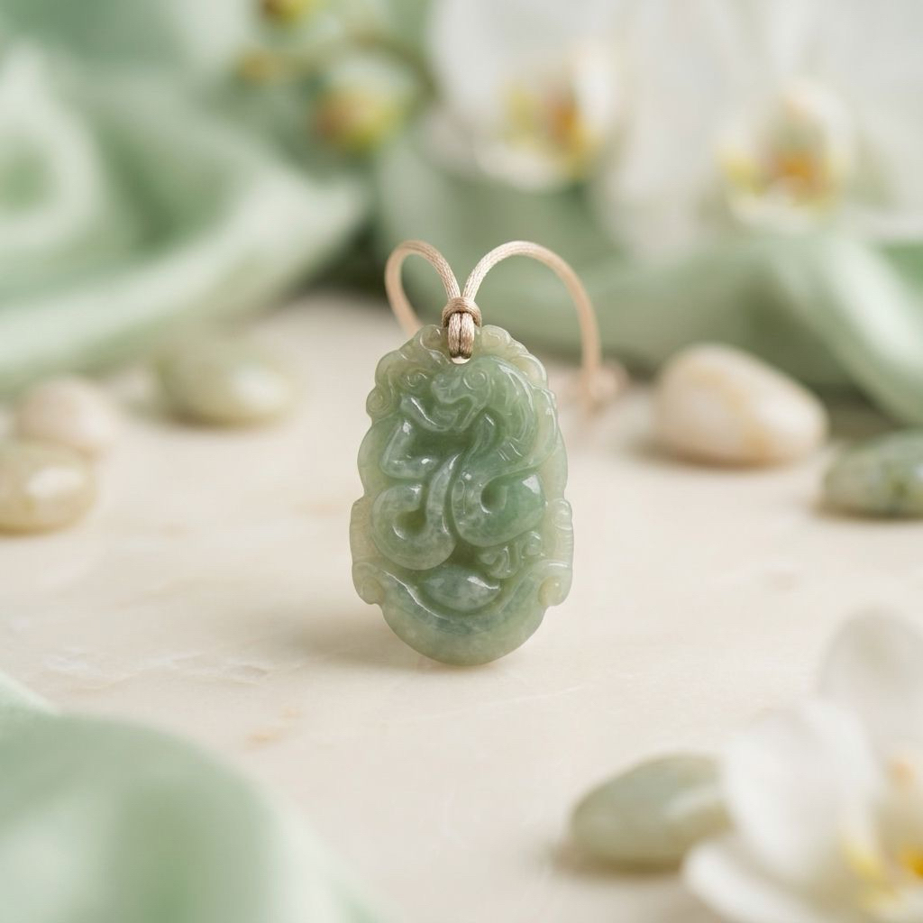 pendant jade shio ular | liontin shio ular | pendant ukir giok